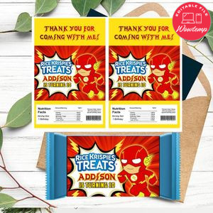 Flash baby Rice Krispies Treats Template Printable Instant Download