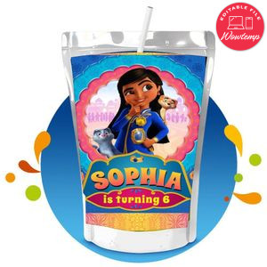 Mira Royal Detective Capri Sun Birthday Labels Digital File Printable Instant Download