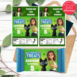 Sam Greenfield Luck Rice Krispies Treats Template Printable Instant Download