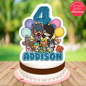 Toca Boca Cake Topper Template Printable Instant Download