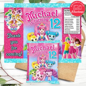 Catch Teenieping Birthday Chip Bag Digital File Printable Instant Download