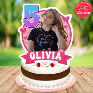 Piper Rockelle Cake Topper Template Printable Instant Download