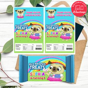 Chip and potato Rice Krispies Treats Template Printable Instant Download