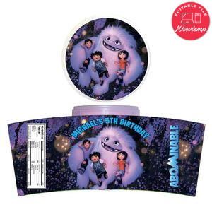 Abominable Cotton Candy Label Template To Print At Home Instant Download