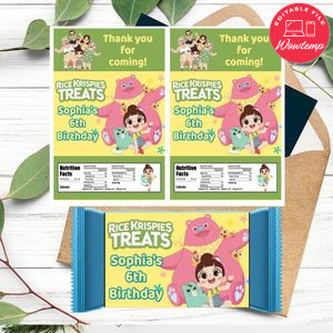 Luo Bao Bei Rice Krispies Treats Template Printable Instant Download