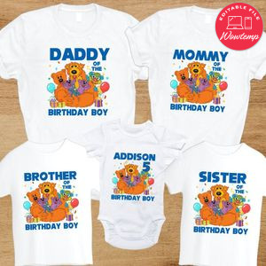 Bear in the big blue house Family Birthday Party T-Shirt