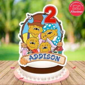 Berenstain Bears Cake Topper Template Printable Instant Download