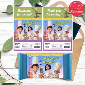 Ratatouille Rice Krispies Treats Template Printable Instant Download