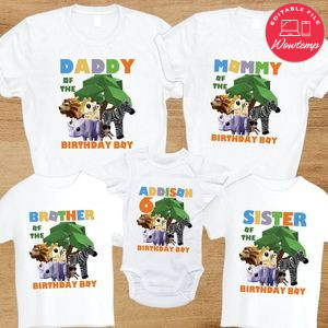 Roblox Safari Family Birthday Party T-Shirt
