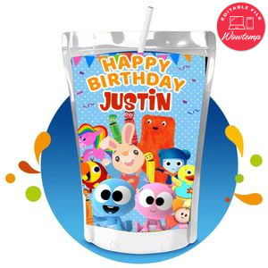BabyFirst Capri Sun Birthday Labels Digital File Printable Instant Download