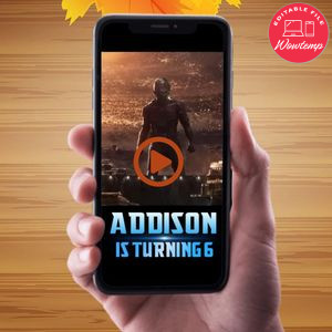 Ant Man Birthday Video Invitation Digital Template Customizable Instant Download