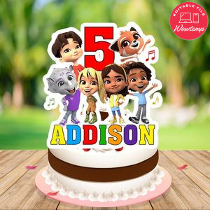 Tunies Cake Topper Template Printable Instant Download