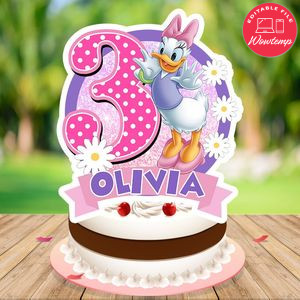 Daisy Duck Cake Topper Template Printable Instant Download
