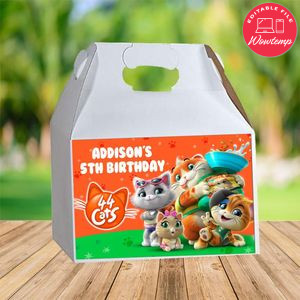 44 Cats Gable Box Digital File Printable Instant Download