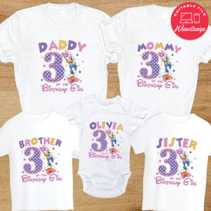 Daisy Duck Family Birthday T-Shirt