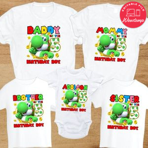 Yoshi Family Birthday T-Shirt
