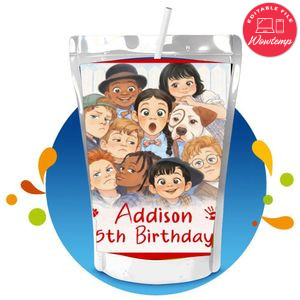 Little Rascals Capri Sun Birthday Label Digital File Printable Instant Download