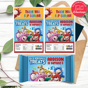 Oddbods Rice Krispies Treats Template Printable Instant Download