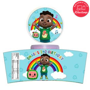 Cocomelon Cody Cotton Candy Label Template To Print At Home Instant Download