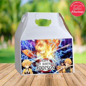 Zenitsu Gable Box Digital File Printable Instant Download