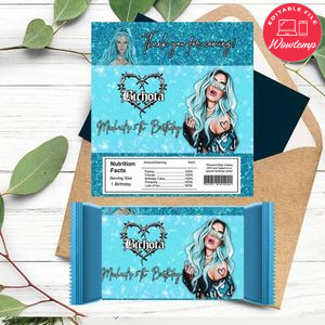 Karol g Candy bar Label Customizable Template Instant Download
