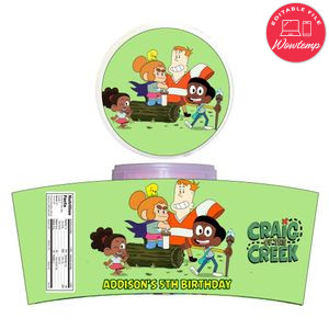 Craig Of The Creek Cotton Candy Label Template To Print At Home Instant Download
