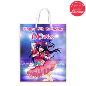 Oshi No Ko Gift Bag Label Template Printable Instant Download