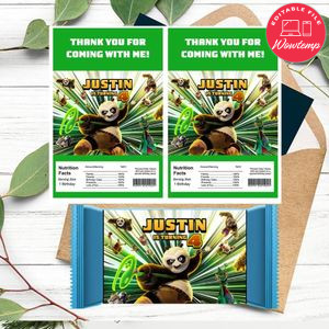 Kung fu panda 4 Rice Krispies Treats Template Printable Instant Download