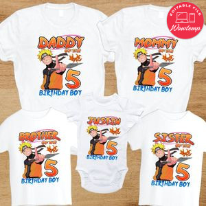 Naruto Shippuden Family Birthday Vacation PNG file template