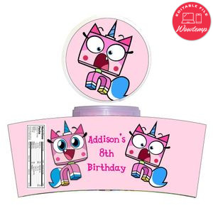 Unikitty Cotton Candy Label Template To Print At Home Instant Download