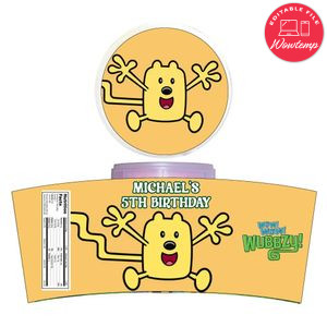Wow Wow Wubbzy Cotton Candy Label Template To Print At Home Instant Download