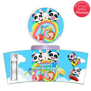 Babybus Cotton Candy Label Template To Print At Home Instant Download