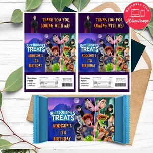Hotel Transylvania 4 Rice Krispies Treats Template Printable Instant Download