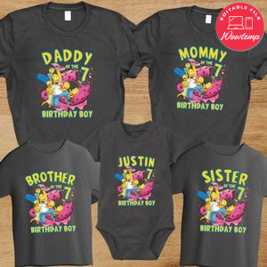 Simpsons Birthday Family Trip Vacation T-Shirt