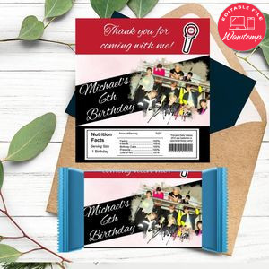 Stray Kids Candy bar Label Customizable Template Instant Download