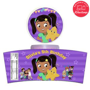Nina's World Cotton Candy Label Template To Print At Home Instant Download
