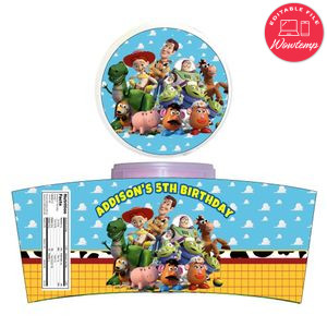 Toy Story Cotton Candy Label Template To Print At Home Instant Download