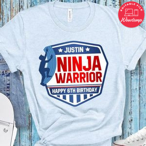 American Ninja Warrior Birthday Boy T-Shirt