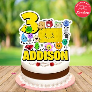 Battle for dream island Cake Topper Template Printable Instant Download