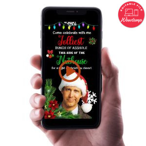 Jolliest Bunch Video Invitation Digital Template Customizable Instant Download