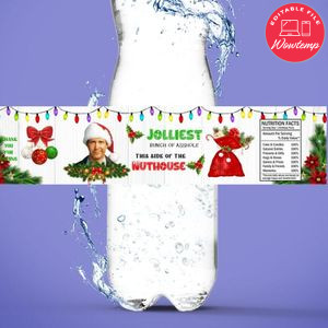 Jolliest Bunch Bottle Label Birthday Water Bottle Label Template to Print at Home Instant Download