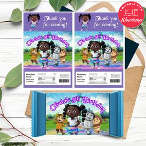 Dee and friends Rice Krispies Treats Template Printable Instant Download