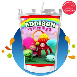 Buddi Capri Sun Birthday Labels Digital File Printable Instant Download