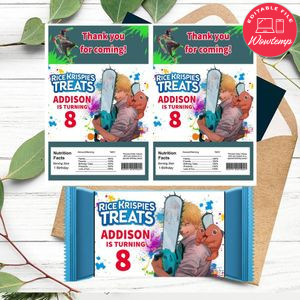 Chainsaw man Rice Krispies Treats Template Printable Instant Download