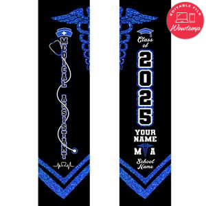 Class 2025 Graduation Stole Customer request PNG file template