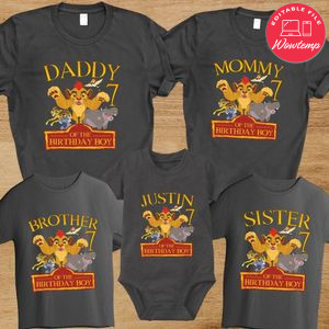 The lion guard Birthday Family Trip Vacation T-Shirt