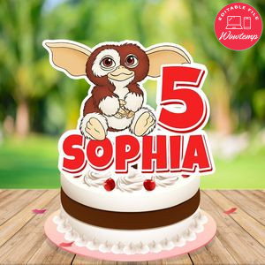 Gremlins Gizmo Cake Topper Template Printable Instant Download
