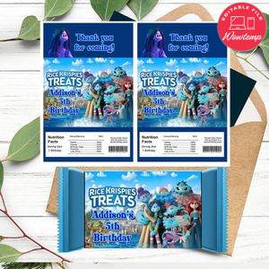Teenage Kraken Rice Krispies Treats Template Printable Instant Download