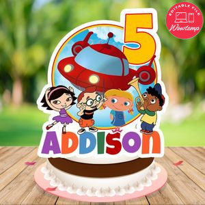 Little Einstein Cake Topper Template Printable Instant Download