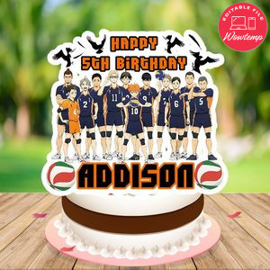 Haikyu Cake Topper Template Printable Instant Download